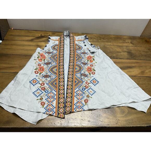 John Mark Beautiful Boho Embroidered Size Small Vest - Picture 1 of 13